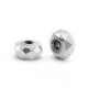 Hematite beads faceted disc 4x2mm Silver grey
